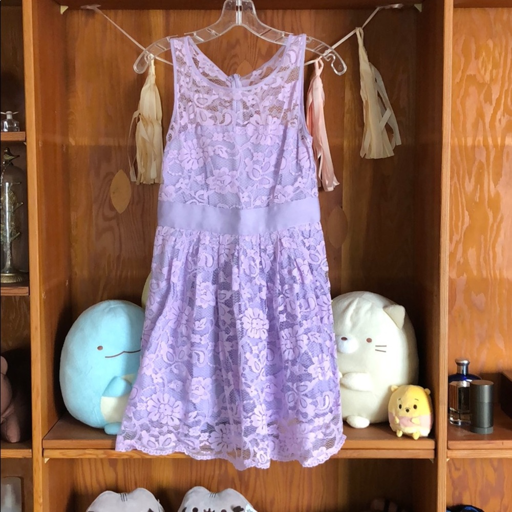 BB Dakota Lace Lilac Dress